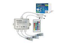 Контроллер для светодиодной ленты Uniel ULC-Q444 RGB WHITE 1440Вт с ДУ картинка 